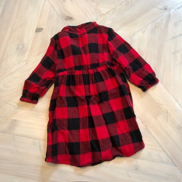 Buffalo Plaid Dress Size 6-12M - Picture 3 of 3